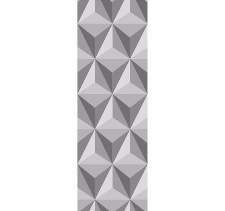 Tapete geometrische Muster 3d-pyramidenmuster - TenStickers