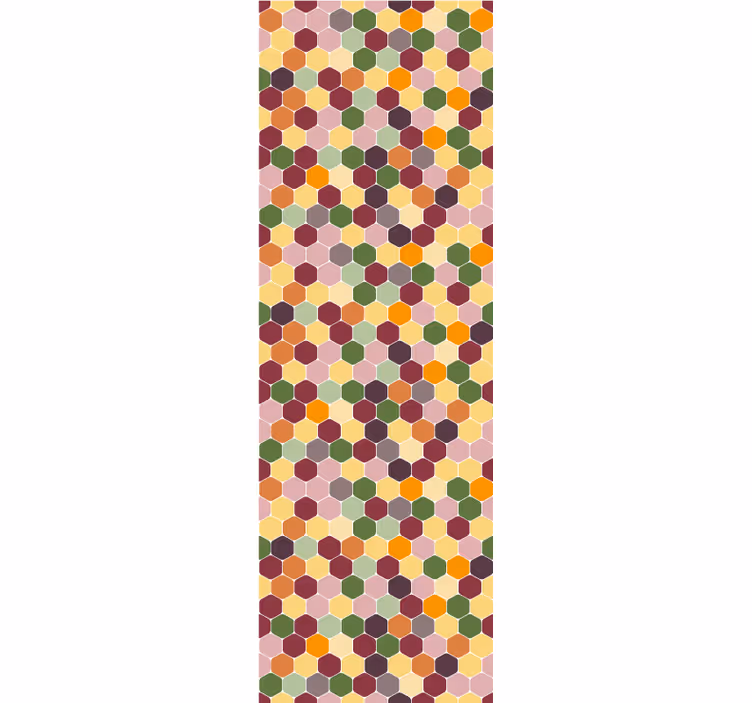 Fliesen Tapete kleine bunte sechsecke - TenStickers