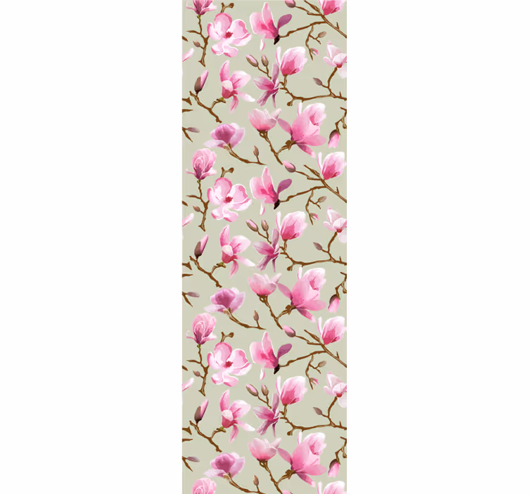Blumentapete rosa blütenzweige - TenStickers