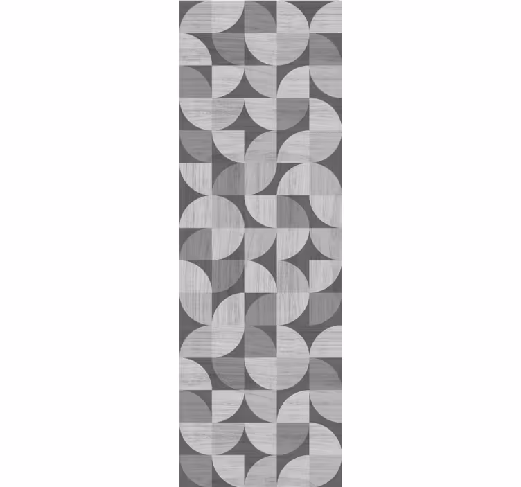 Tapete geometrische muster graue abstrakte kurven - TenStickers