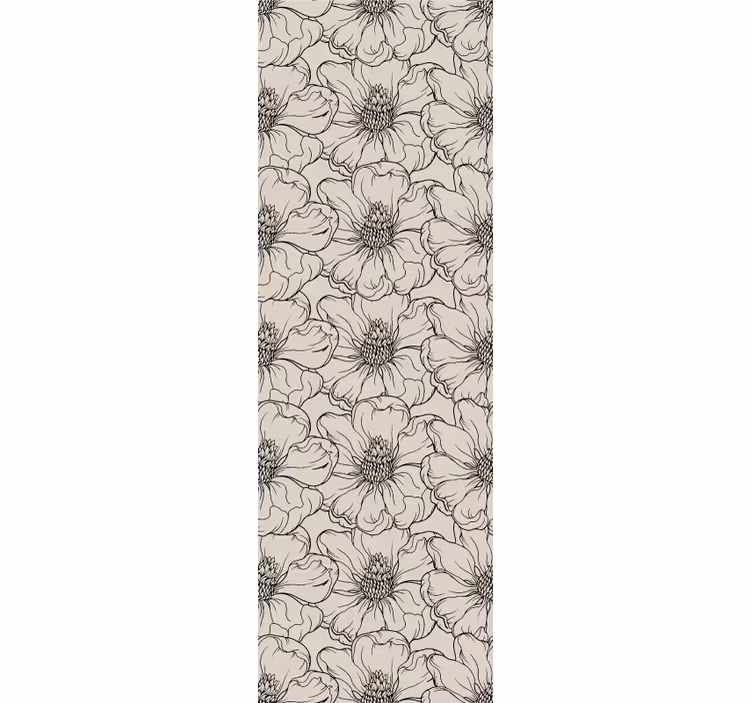 Tapete Wohnzimmer elegantes blumenmuster - TenStickers