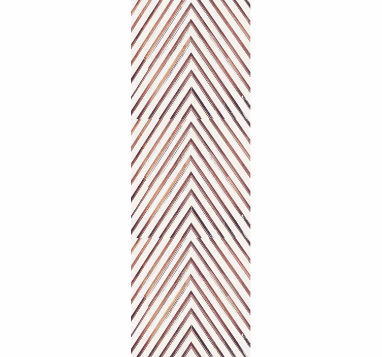 Tapete geometrische Muster chevron-linienmuster - TenStickers
