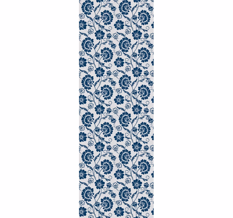 Blumentapete mit floralen rankenmotiven - TenStickers