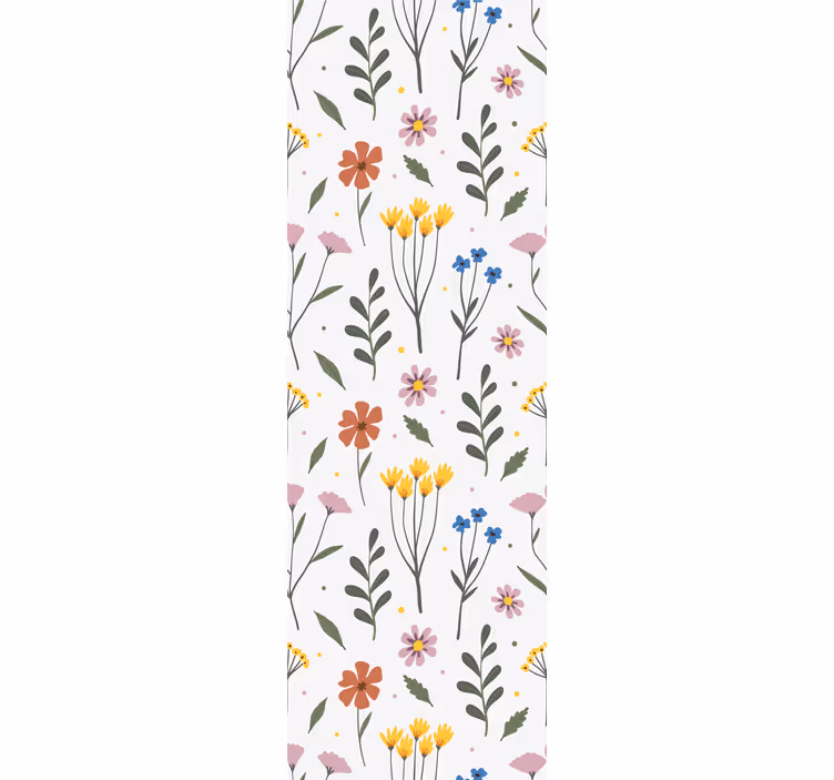 Blumentapete lebendiges blumendesign - TenStickers
