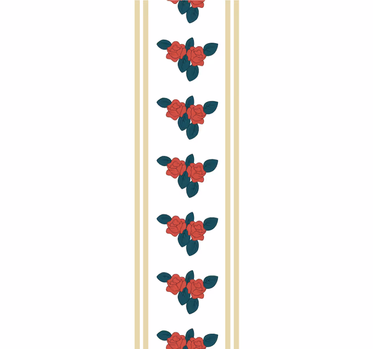 Blumentapete elegantes rosenmotiv - TenStickers