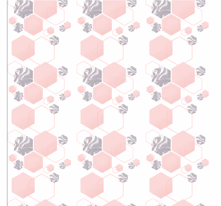 Tapete geometrische Muster wabenmuster-design - TenStickers