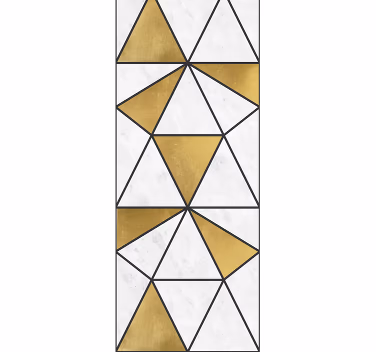 Tapete Dreiecke geometrische marmorfacetten - TenStickers