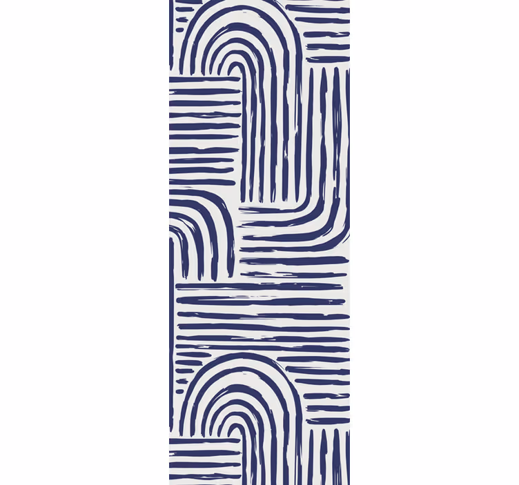 Tapete geometrische Muster geschwungenes liniendesign - TenStickers