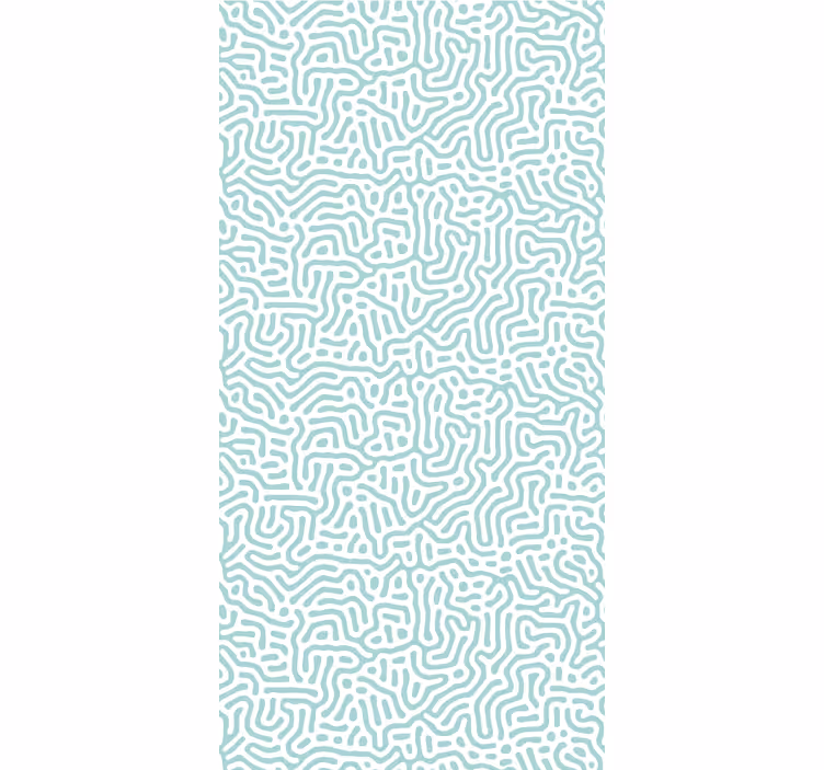 Tapete geometrische Muster wellenförmige linienkunst - TenStickers