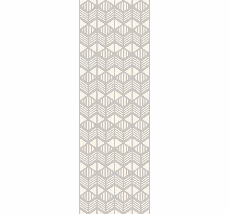 Tapete geometrische Muster neutrales chevron-gitter - TenStickers