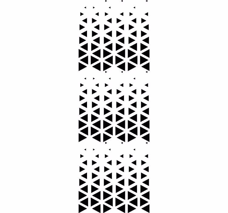 Tapete geometrische Muster schwarze dreiecksanordnung - TenStickers
