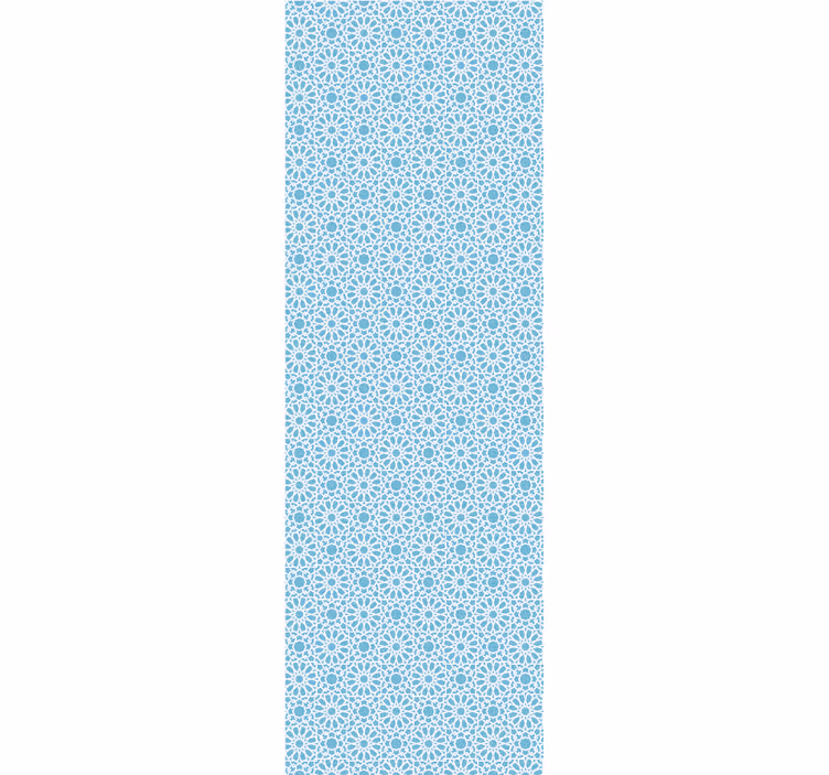 Fliesen Tapete blaue geometrische formen - TenStickers