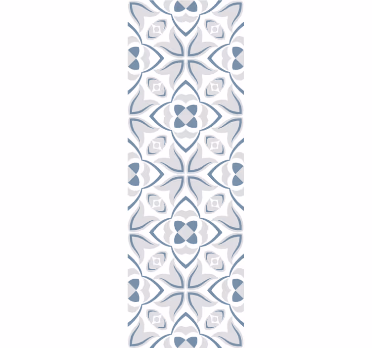Fliesen Tapete elegante florale formen - TenStickers
