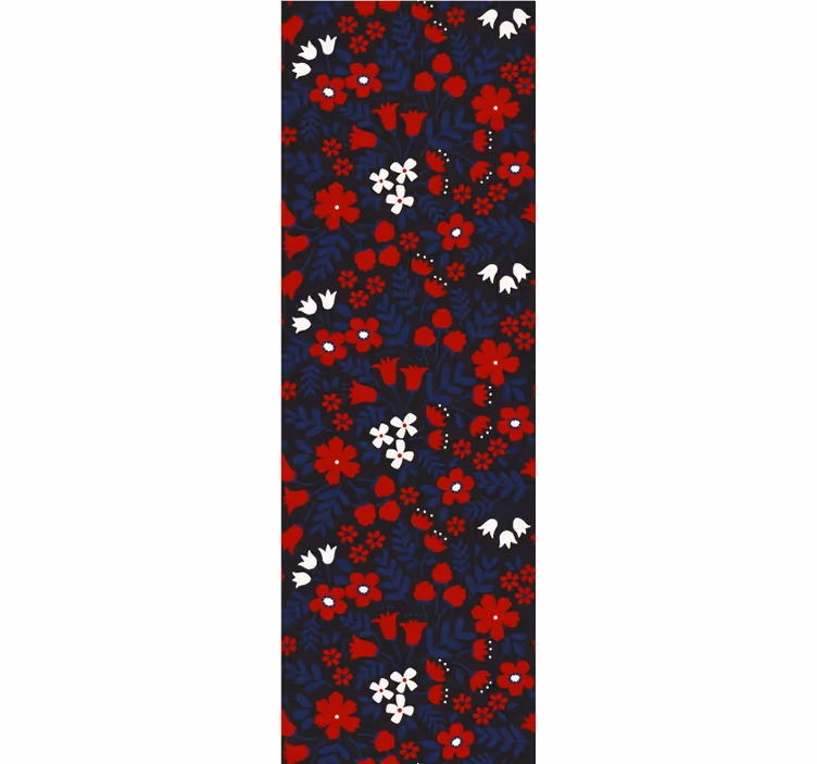 Blumentapete lebendige blumenblüte - TenStickers