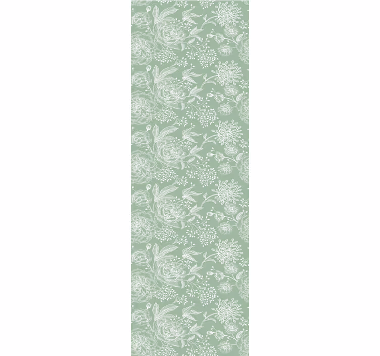 Blumentapete zarte florale eleganz - TenStickers
