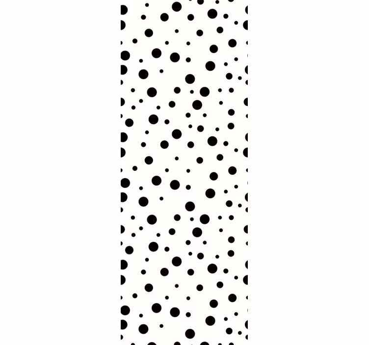 Tapete Kreise schwarze punkte - TenStickers