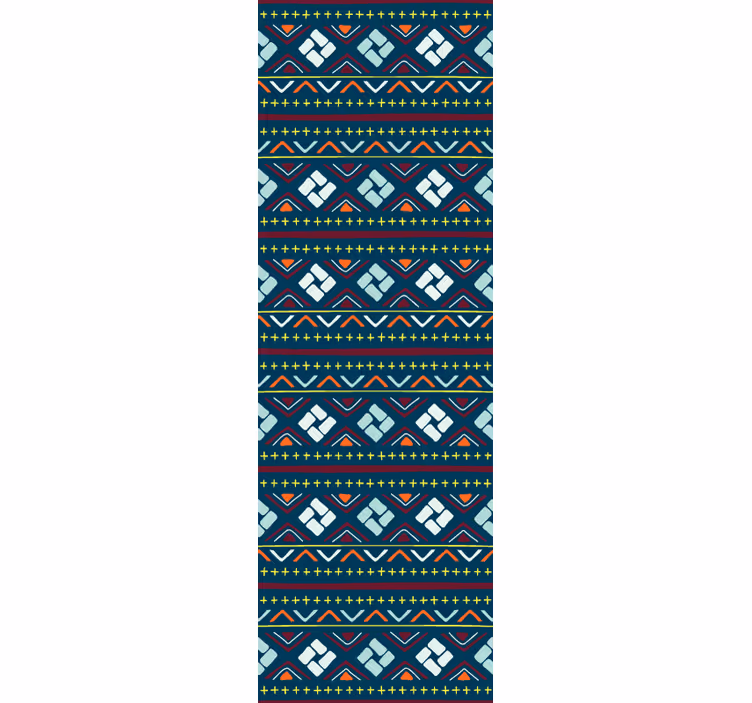 Tapete geometrische muster farbige blockmuster - TenStickers