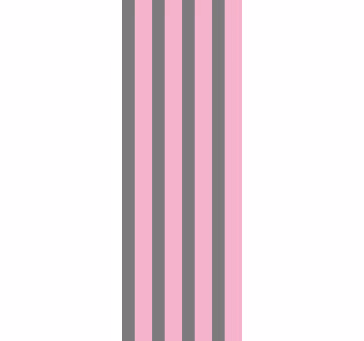 Tapete gestreift streifen in rosa - TenStickers