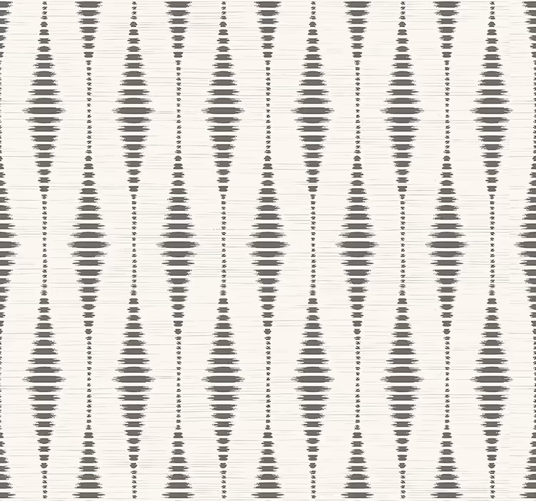 Geometrische Tapete rabaul ikat grau und beige - TenStickers