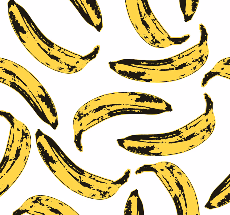 Kunst Tapete warhol-bananen - TenStickers