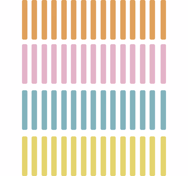 Tapete geometrische muster bunte konfetti-sticks - TenStickers