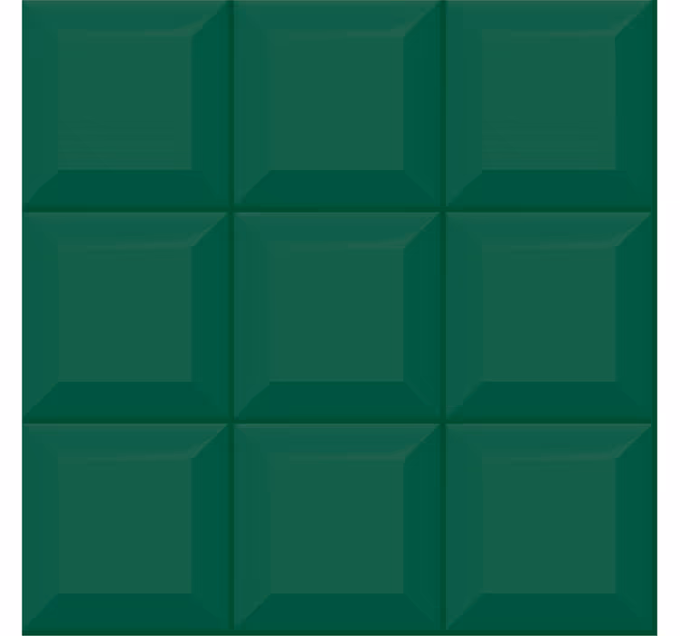 Tapete geometrische muster 3d grüne quadrate - TenStickers