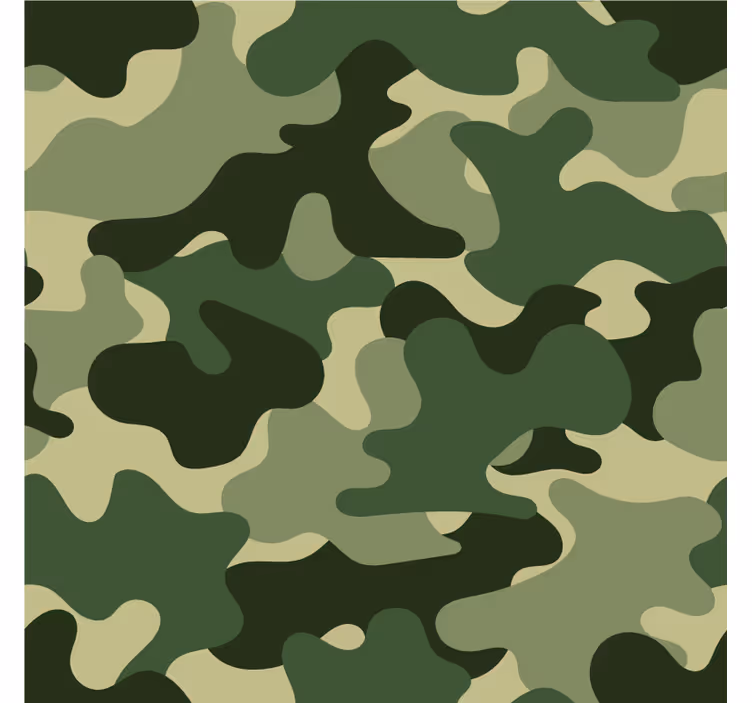 Tapete natur mit camouflage-muster druck - TenStickers
