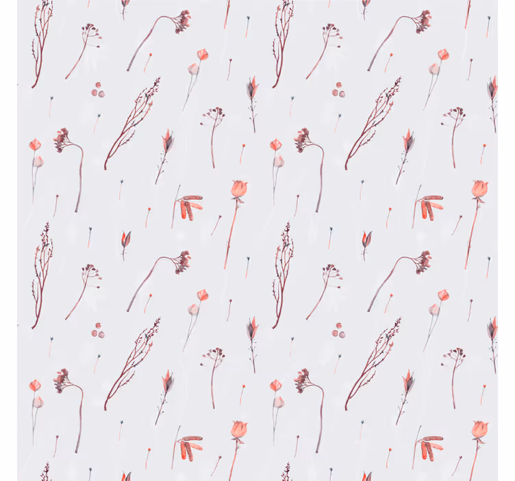 Tapete natur zartes blumenmuster - TenStickers