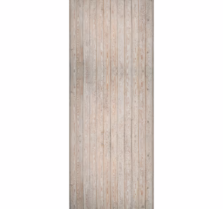 Ornament tapete mit hellbraunen horizontalbrettern - TenStickers