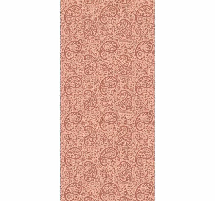 Tapete wohnzimmer mit anmutigem paisley-muster - TenStickers