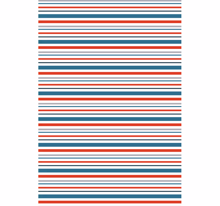 Ornament tapete im maritimen retro-streifen-design - TenStickers