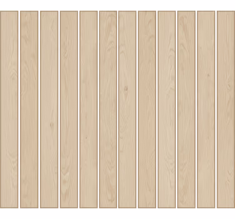 Tapete wohnzimmer eiche hell lamellen - TenStickers
