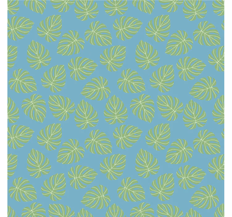 Tapete schlafzimmer im design von sommergrünblättern - TenStickers