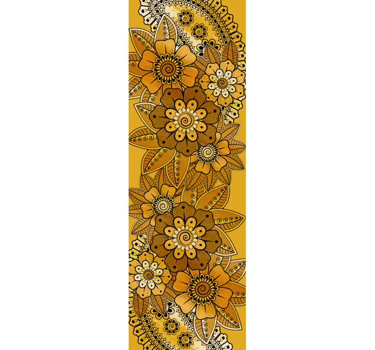 Tapete florale ornamente im paisley-indienstil - TenStickers