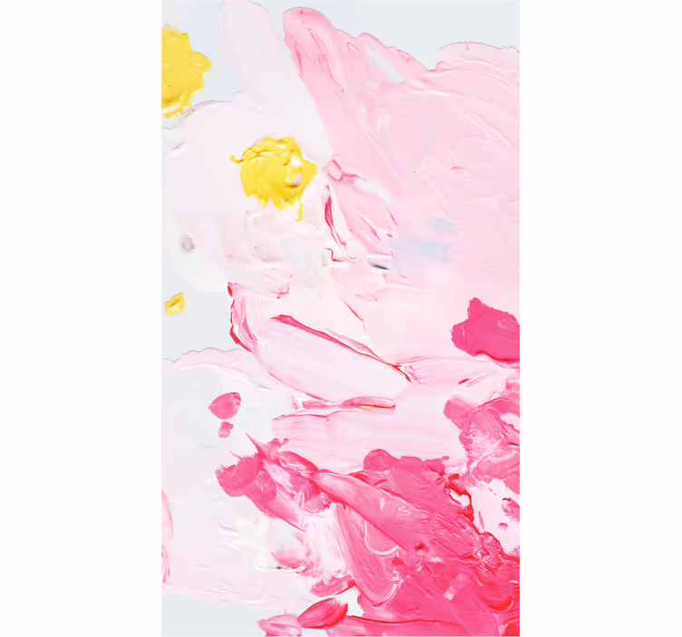 Ornament tapete mit bunten acrylpinselstrichen - TenStickers
