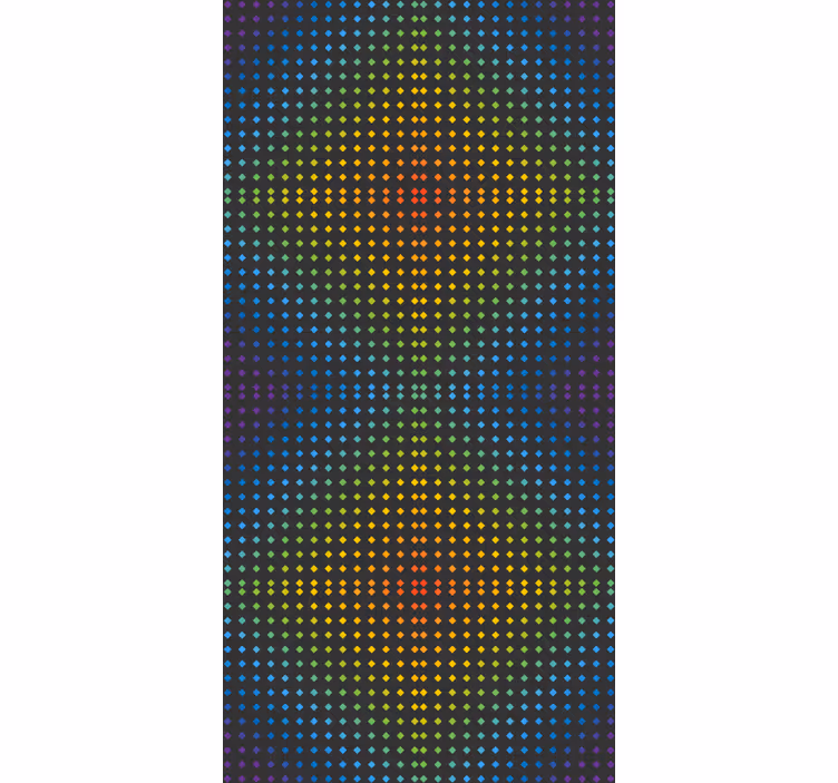 Ornament tapete regenbogen mosaik hintergrund farben - TenStickers