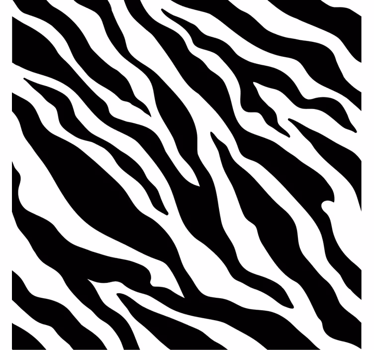 Ornament tapete mit zebra streifen motiv - TenStickers