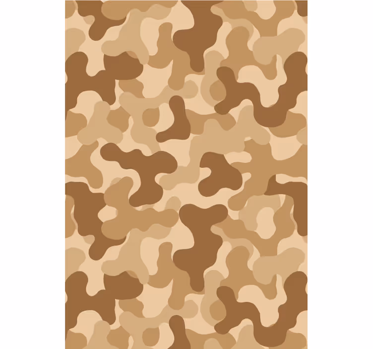 Ornament tapete mit abstraktem camouflage-muster - TenStickers