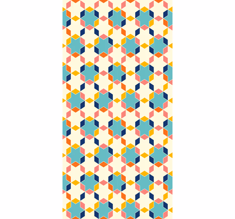 Tapete wohnzimmer geometrische tessellation - TenStickers