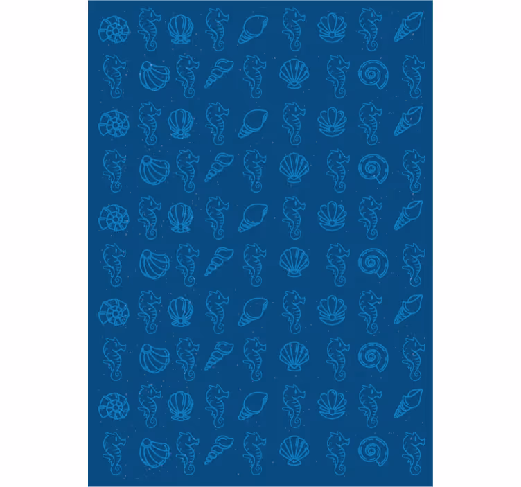 Tapete tiere muscheln und seepferdchen - TenStickers