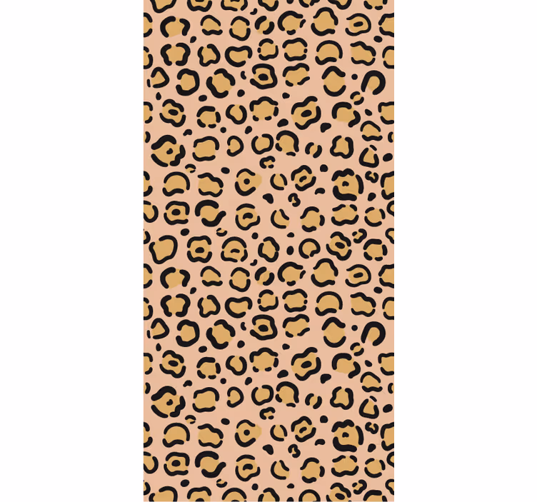 Tapete schlafzimmer leopardenmotiv in pastellfarben - TenStickers