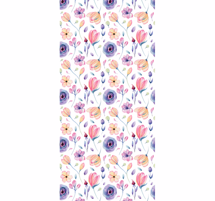 Tapete schlafzimmer mit floralem blütenmuster - TenStickers