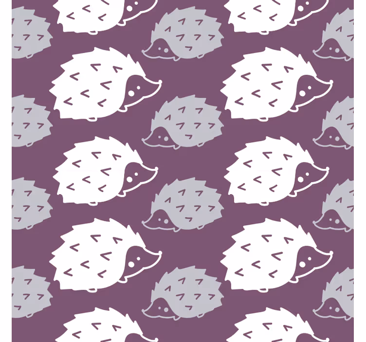 Tapete schlafzimmer mit niedlichem igelmotiv - TenStickers