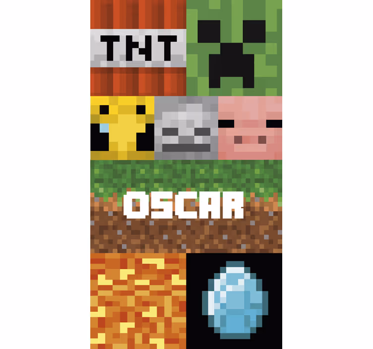 Muster tapete mit geometrischem gaming-muster - TenStickers