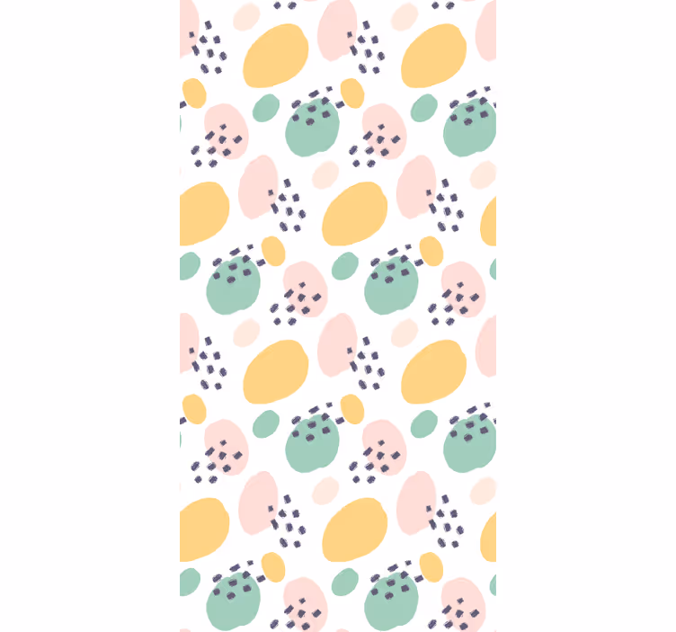 Muster tapete in sanften pastellformen - TenStickers