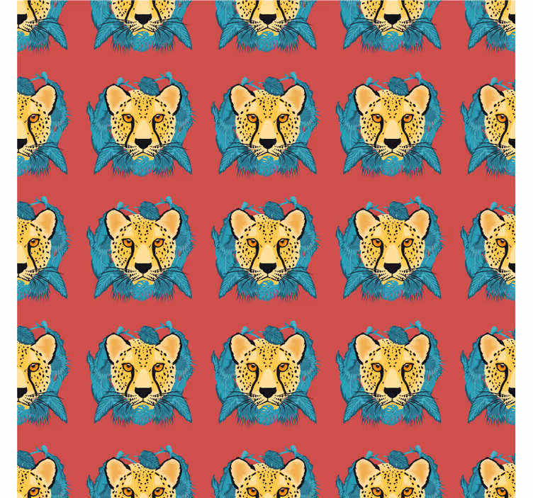 Muster tapete im orientalischen leopardenstil - TenStickers