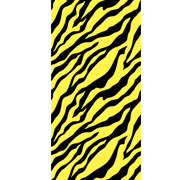 Tapete tiere im gelben zebra design - TenStickers