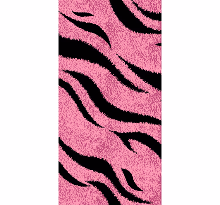 Tapete tiere pinkes tigerfell - TenStickers