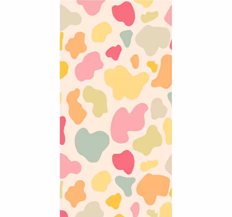 Tapete tiere regenbogen kuhmuster - TenStickers