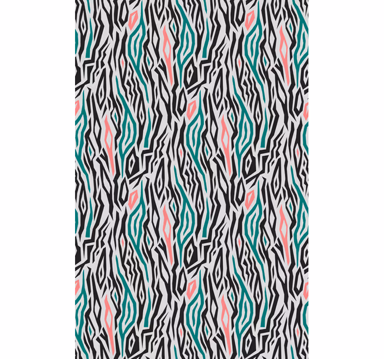 Tapete tiere mit blauen und rosa zebras - TenStickers